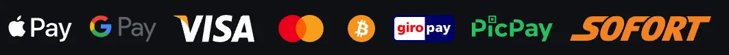 Métodos de pago disponibles en Instant Casino, incluidos Apple Pay, Google Pay, Visa y Bitcoin